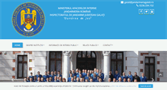 Desktop Screenshot of jandarmeriagalati.ro